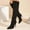 Black, variant on Jsaierl Thigh High Boots for Womens Over The Knee Heels Long Sexy Pointed Toe Boots Stretch Long Fall Y2K Gogo Boots Fashion Comfy Sexy Stiletto High Heel Boots