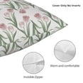 thumbnail image 5 of YFYANG Square Decorative Throw Pillow Case (Without Pillow Insert), Vintage Tulip Pattern Bedroom Sofa Car Cushion Cover, 12"x12", 5 of 9