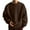 Brown#151, variant on LIIPEE Men Sweatshirts Solid Color Long Sleeve Round Neck Plush Pullover Hoodless Sweatshirt Male Classic Weekend Sweatshirts,Brown,S