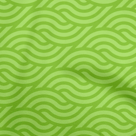 oneOone Cotton Poplin Green Fabric Abstract Dress Material Fabric Print Fabric By The Yard 56 Inch Wide