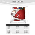 thumbnail image 4 of ZICANCN Decorative Throw Pillow Covers , Santa Man Couch Sofa Decorative Knit Pillow Covers for Living Room Farmhouse 24"x24", 4 of 8
