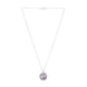 thumbnail image 4 of Juego de aretes y cadena ZVEZDA con dije corte Xilion plata mexicana ley .925 Amatista tornasol, 4 of 4