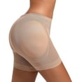 thumbnail image 3 of Defitshape Women's Padded Hip Enhancer Butt Lifting Body Shaper Shorts Slimming Hip Dip Shapewear Shorts Mid Waist Lace Butt Lifter Pads Underwear Nude 4, 3 of 5