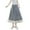 Black, variant on yillto Women's Plaid A Line Skirts with Ruffle Hem Loose Casual Summer Elastic Waist Long Maxi Skirt