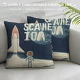 thumbnail image 3 of SHERONV Inspirational Space Pillow Covers Space Decor for Boys Room, Space Room Decor, Space Nursery Decor, Kids Space Room Decor, Solar System Outer Space Decorative Pillow Covers 12x12in, 3 of 5