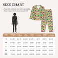 thumbnail image 5 of Uemuo Multicolored Tropical Pattern Womens Pajama Sets,PJ Set for Women,Pajamas for Women Logo,Long Sleeve Pajama Set for Women,Soft Long Sleeve Top With Pants-Large, 5 of 9