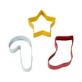 thumbnail image 3 of Wilton Star, Stocking, and Candy Cane, 3 Piece Cookie Cutter Set, 2308-7569, 3 of 3