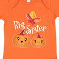 thumbnail image 4 of Inktastic Big Sister Pumpkins with Fall Leaves Girls Baby Bodysuit, 4 of 5