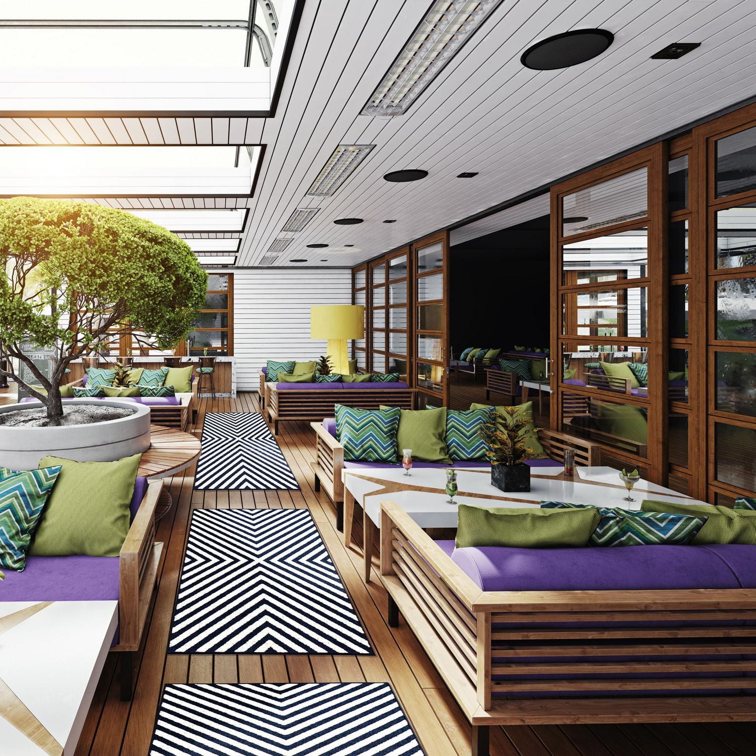 ECARPET Indoor/Outdoor for Balcony, Patio and Garden Milan