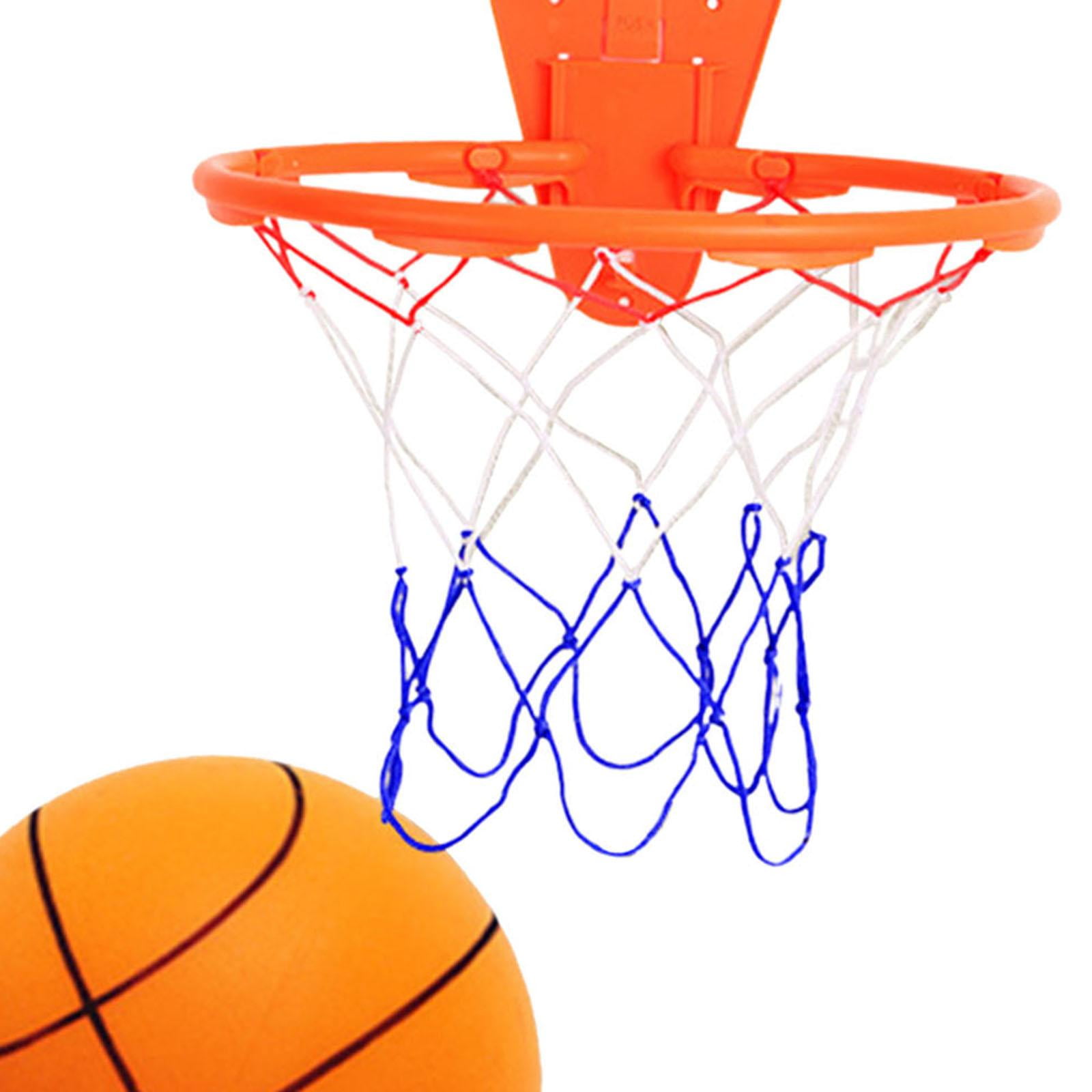 harayaa Silent Basketball with Hoop Bouncy Ball Indoor Training Ball Educational Patting Size 7
