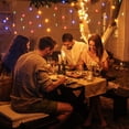 thumbnail image 4 of Yescom Patio Umbrella Solar String Light with Remote Control Timer Fit 8-Rib 8/9/10 Ft Outdoor Shade 128 RGB LED 8 Mode, 4 of 11