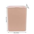 thumbnail image 2 of Bote de basura inteligente Sensor automático inteligente Cubo de basura Sala de estar Contenedor de desechos de cocina con tapa, batería, rosa kenally LF0137-03B, 2 of 7