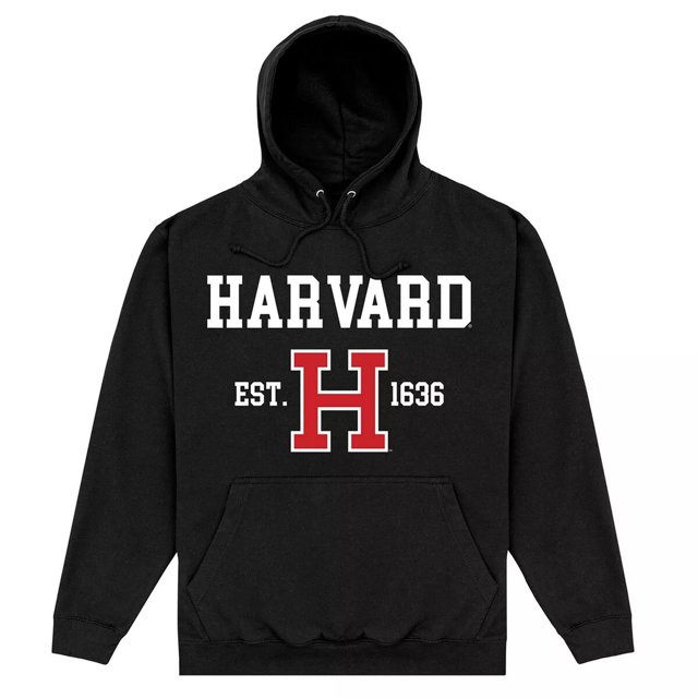 Harvard University Adult Est 1636 Hoodie