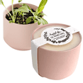 thumbnail image 3 of Hyggelight | The Growing Candle Autumn Vibes Soy Candle with Wildflower Seeds, Scented Candle in Adelyn Pink Ceramic Container, 3 of 5