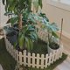 thumbnail image 4 of Valla de plástico blanco para decoración de árbol de Navidad, decoración envolvente para fiesta de boda, jardín en casa en miniatura, 1 Uds., 4 of 5