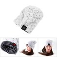 thumbnail image 5 of Star Men Slouch Skull Gorro largo de gran tamaño para mujer Gorro holgado Gorro de esquí de punto de ganchillo Blanco, 5 of 5