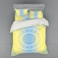 thumbnail image 2 of Ambesonne Oriental Bedding Set 3 Pcs, Blue Ombre Mandala, Twin, Blue Yellow, 2 of 3