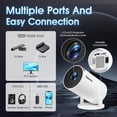 thumbnail image 4 of Mini Projecteur avec Applications Intégrées Wi-Fi et Bluetooth, Projecteur Intelligent Prenant en Charge 4K 1080P FHD, Réglage Auto Keystone à 180&deg; Compatible avec HDMI/TV, 4 of 7