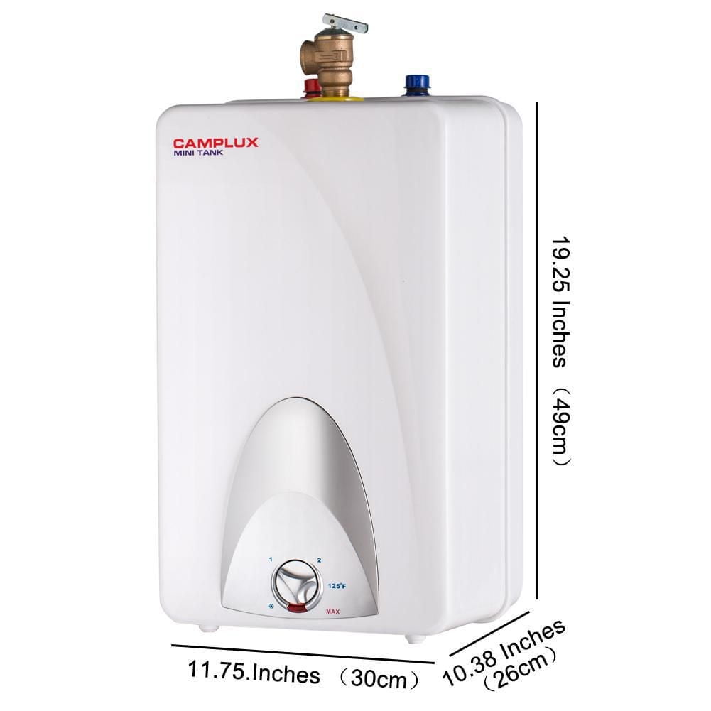 Camplux ME40 Mini Tank Electric Water Heater 4-Gallon with Cord Plug,120 Volts