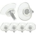 thumbnail image 1 of Ventosas anticolisión transparentes de PVC para muebles, almohadillas para colgar con tornillos para mesa de vidrio, 6 uds., 1 of 3