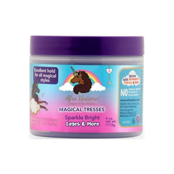 Afro Unicorn Magical Tresses Sparkle Bright Edges & More, 4oz, Unisex, Moisturizing