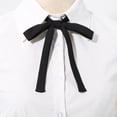 thumbnail image 3 of NUZYZ Elastic Band Neck Tie Adjustable Bowknot Thin Strip Design Solid Color Bow Tie Adjustable Tightness Tie,Apricot, 3 of 8