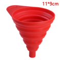 thumbnail image 3 of CHAO Paquete de 3 embudos plegables para uso en la cocina, juegos de embudos plegables medianos y grandes para llenar botellas, enlatados y tarros, artículos de cocina para alimentos, sin BPA, H, 3 of 3