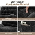 thumbnail image 5 of Korser Power Swivel Rocker Recliner Chair with USB Ports Chenille for Living Room,Black, 5 of 8