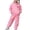 Pink, variant on Bow Print Outfits Set For Kids Child Toddler Boys Girls Long Sleeve Solid Warm Hoodie Pullover Tops Pants Kids Outfits Sweat Suit Khaki 130(6-7 Years)
