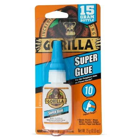 Gorilla Super Glue, 15g Bottle