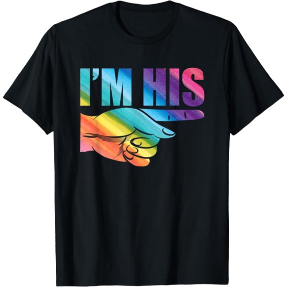 I'm His He's Mine LGBT Pride Gay Couple Valentines Day Gift T-Shirt