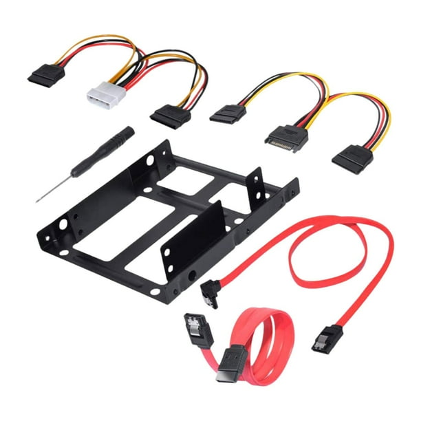 Conjunto de soporte para unidad de disco duro, adaptador SSD con marco doble para discos de 2.5 pulgadas