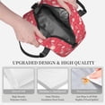 thumbnail image 3 of Naloa Hello Summer Flamingo Print Lunch Bag for Women & Men Insulated Lunch Box or Cooler Lunch Tote Bags for Work, Travel, Outdoor, 3 of 5