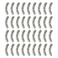 thumbnail image 3 of GKNET 100pcs Curved Tube Spacer Beads Alloy Antique Silver Filigree Long Bead 36.5x6mm, 3 of 7