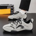 thumbnail image 2 of NOKIO Men's Retro Sneakers Summer Versatile 𝖫a𝖼e Up Running Shoes Comfortable L𝗈w Top Walking Shoes with Cushioned Sole, Wide Toe Casual Fashion Sports Shoes for Back to College, 2 of 6