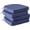 Navy Blue 17x16x2-Round, variant on Outdoor Chair Cushions Set of 4 -Waterproof Outdoor Seat Cushions for Patio Furniture, Patio Chair Cushion with Handle and Ties, Square Out Door Chair Pads,17" x 16" x 2",Beige