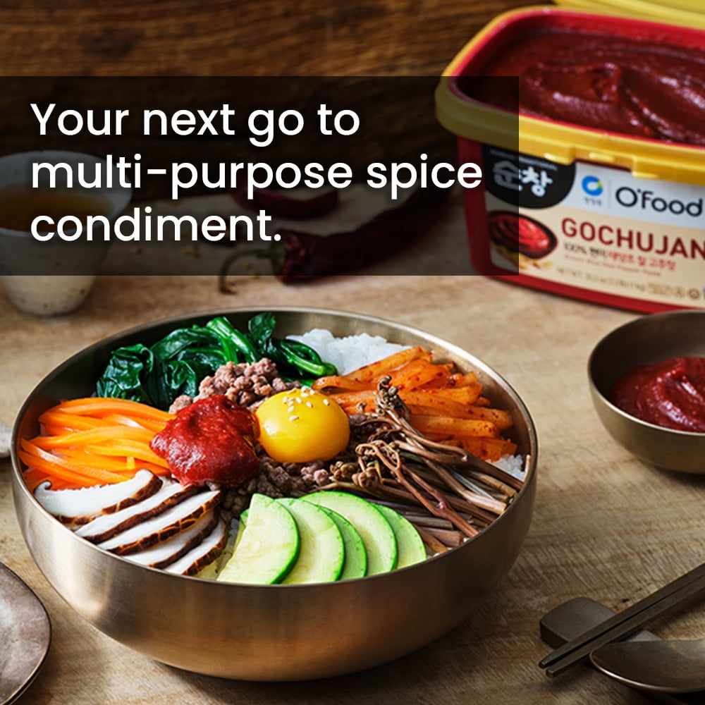 O'Food Gochujang Brown Rice Red Pepper Paste, 17.6 oz