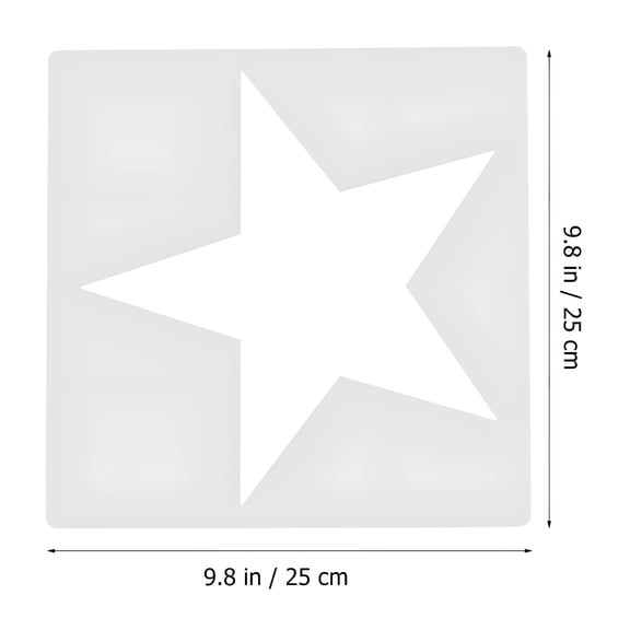 CCOCC 8Pcs Star Templates DIY Hollow Painting Templates Stencils for Crafts Scrapbooking