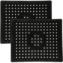 2 Pack Kitchen Sink Mat Rubber Quick Drain Non Slip Sink Pad for Bottom of Kitchen Sink 12.2x10.2inch