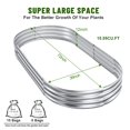 thumbnail image 3 of Cama de cultivo elevada Land Guard 183x91x30 cm galvanizada ovalada, 3 of 6
