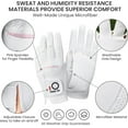 thumbnail image 2 of FINGER TEN Womens Ladies Golf Rain Gloves Pair Both Hand or 2 Pack Left Right Hand, Wet Hot Cool Grip, Fit Small Medium Large XL, 2 of 6