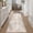 Beige/Grey-2' x 6' (Runner), variant on 2x3 Washable Area Rug Beige Grey Abstract Non Slip Soft Low Pile Small For Entryway Kitchen Bathroom Neutral Modern Throw Carpet Living Room Bedroom Home Decor