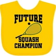 thumbnail image 3 of Inktastic Future Squash Player Champion Boys or Girls Baby Bib, 3 of 4