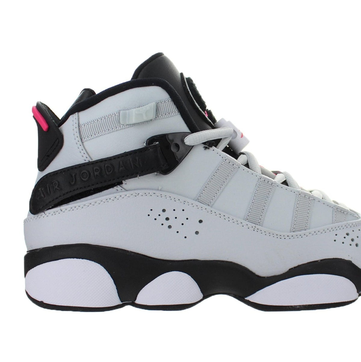 Air Jordan Kids Air Jordan 6 Rings GS Pure Platinum Hyper Pink Black