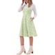 thumbnail image 4 of Vestido de Tweed INSPIRE CHIC para Mujeres Sin Mangas Cuello Cuadrado Cuadros A-Line Pinafore Vestidos XL Verde, 4 of 6