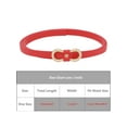thumbnail image 4 of INSPIRE CHIC Women's Skinny Extra Thin Belts, Fashion 8-Shaped Golden Buckle Holeless Waistband for Dresses Coats Jeans 40.9x0.4" Red, 4 of 6