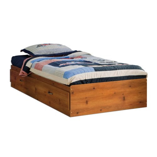 South Shore Logik Twin Mate's and Captain's Bed with 2 Drawers