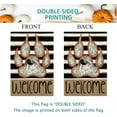 thumbnail image 6 of Halloween Welcome Garden Flag Spooky 12.5 x 18 Inch Double Sided Burlap Dog Paw Print Spider and Spider Web Yard Flag Holiday Seasonal Outdoor Outside Decoration, 6 of 6
