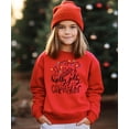 thumbnail image 3 of Have a Holly Jolly Christmas Sweatshirt for Family Winter Holiday Xmas Lights Pullover Red Sweatshirt Youth Small, 3 of 5