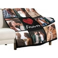 thumbnail image 3 of Custom Blanket with Photo and Text Memorial Gift for Lover, Couple,10 Photos Collage Blanket with Pictures Customized for Wife, Husband, Personalized Throw Blanket for Anniversary Blankets, 3 of 5